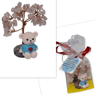 Geluksboom - beer – Onder de schaduw van de geluksboom, waar jij en liefde samenkomen, vond ik eindelijk de rust die ik zocht - Rozenkwarts – AdelaArT